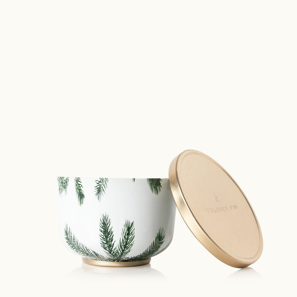 Thymes® Frasier Fir Candle Tin with Gold Lid