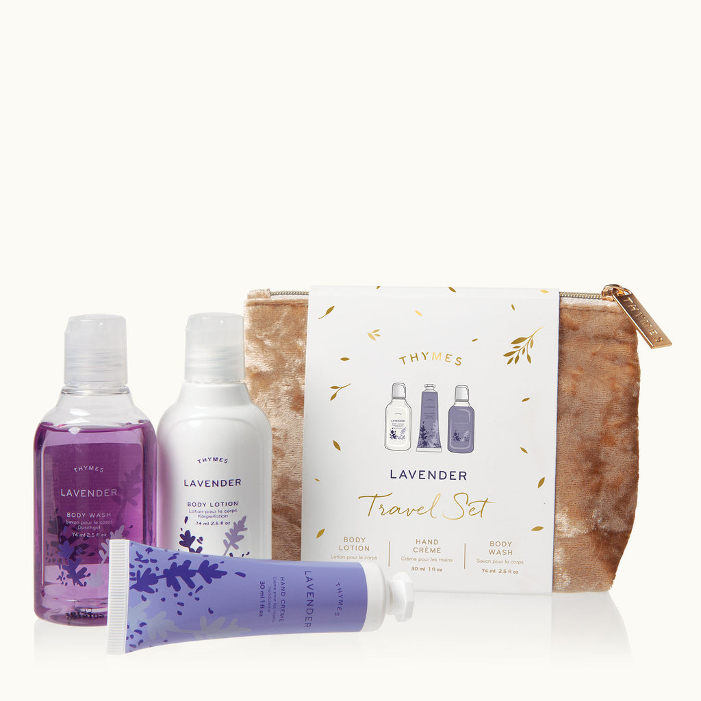 Thymes® Lavender Travel Set with Beauty Bag